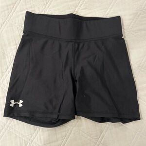 Under armour. Women’s medium, black spandex.